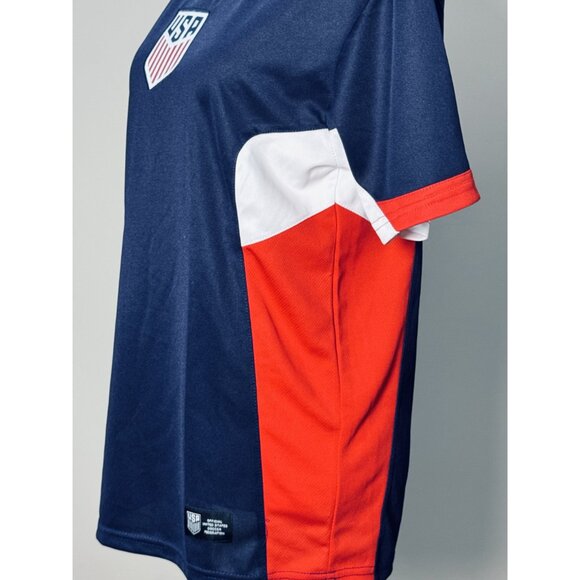NEW USA Womens S Soccer Federation Navy Short-Sleeve Jersey Official Licensed - Picture 8 of 12